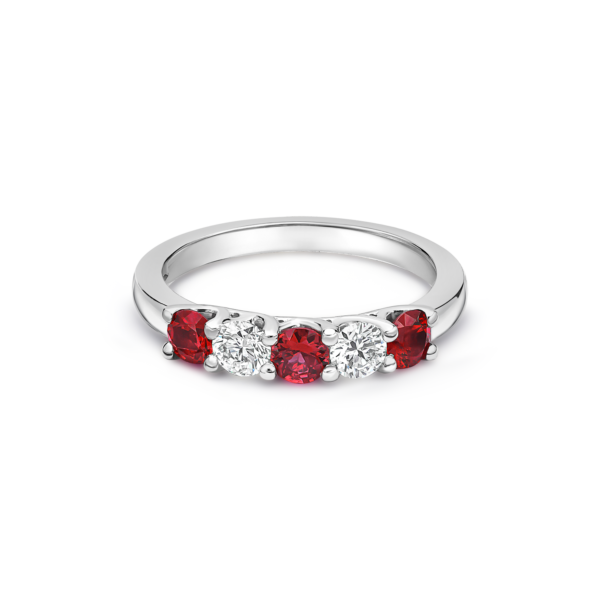 Ruby 5-Stone 'Severn' Eternity Ring