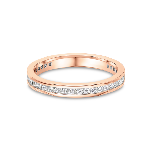 Metropolitan Skyline Princess Cut Diamond Wedding Band - Image 3