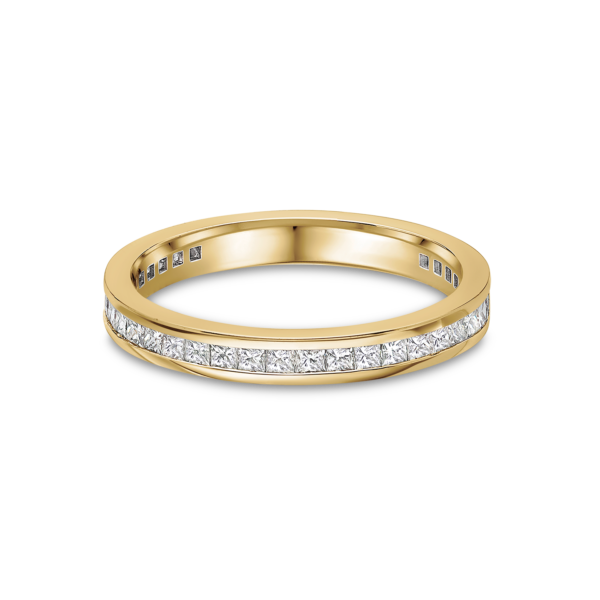 Metropolitan Skyline Princess Cut Diamond Wedding Band - Image 2