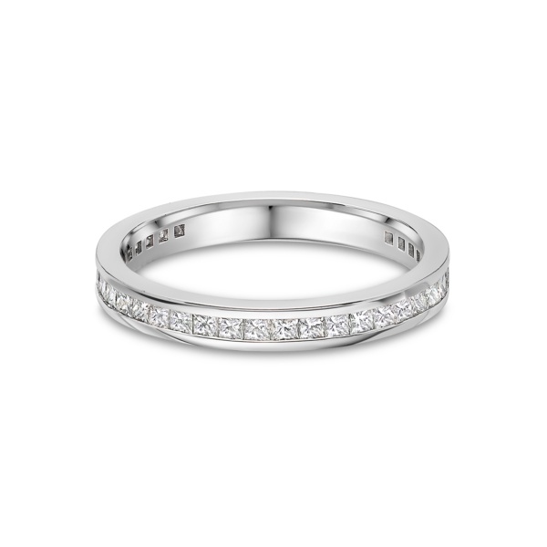 Metropolitan Skyline Princess Cut Diamond Wedding Band