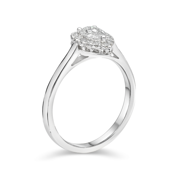 Pear Shape Diamond Cluster Ring - Image 4