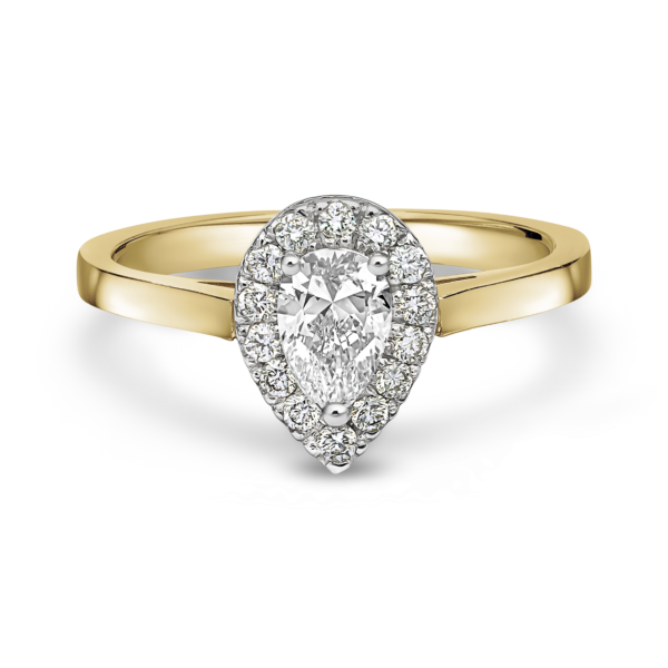 Pear Shape Diamond Cluster Ring - Image 2