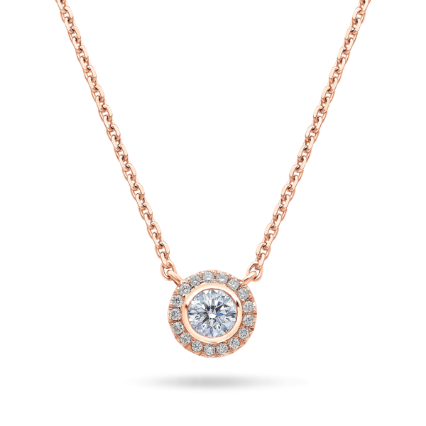 Diamond Halo Pendant 18ct - Image 3