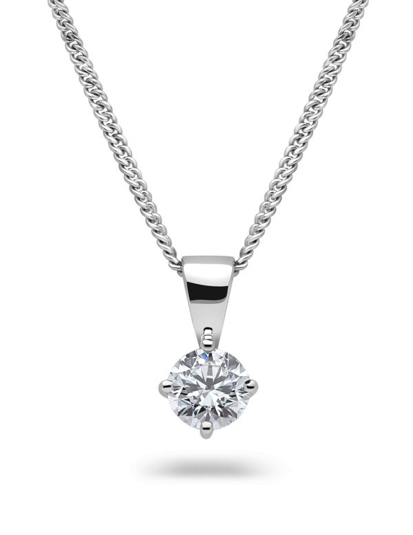 Single Stone Diamond Pendant