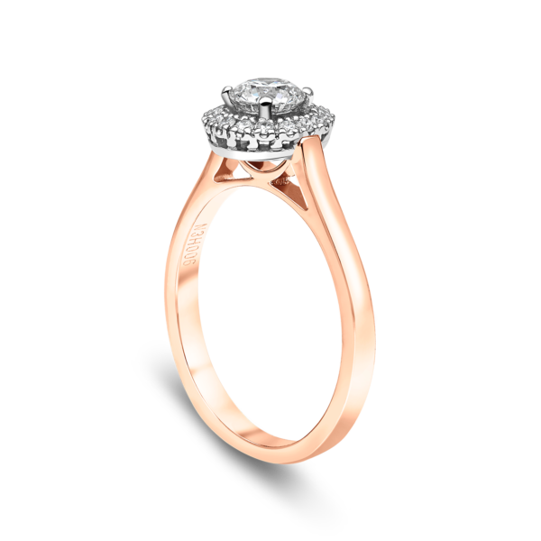"Spark" Single 0.50ct* Diamond Halo Cluster Ring - Image 4