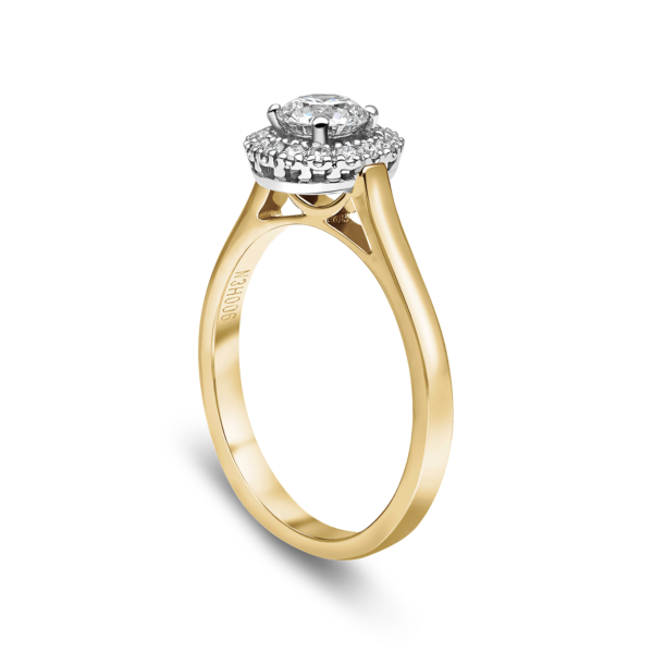 "Spark" Single 0.50ct* Diamond Halo Cluster Ring - Image 6
