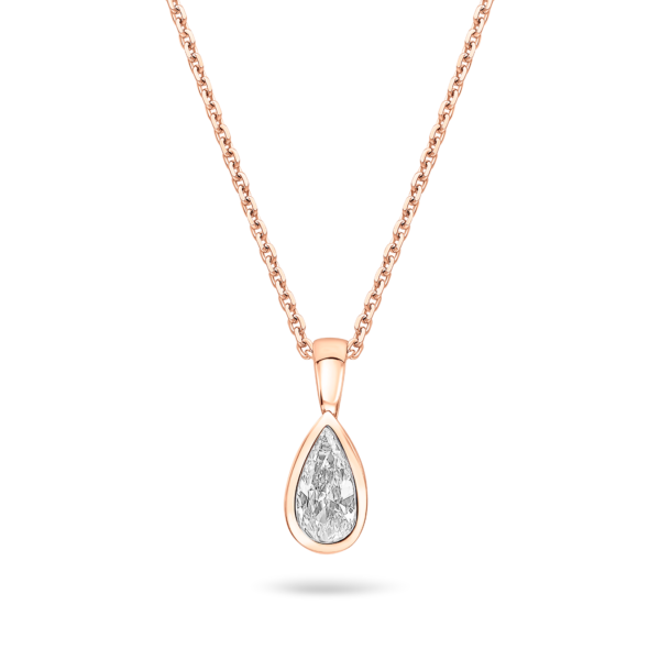 Pear Shaped Single Stone Pendant