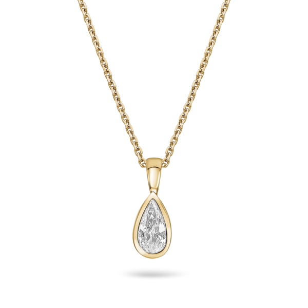 Pear Shaped Single Stone Pendant - Image 3