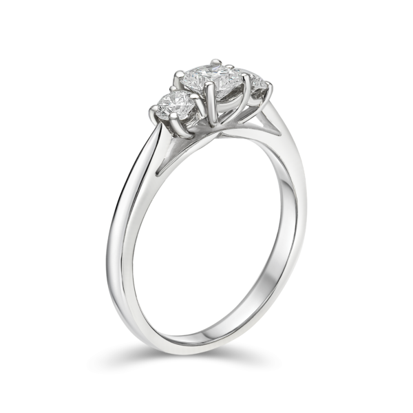 Cushion Cut Trilogy Ring - Image 2