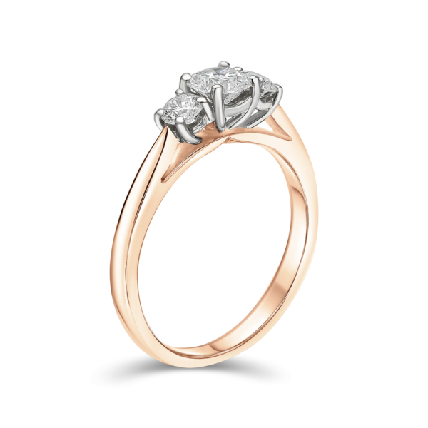 Cushion Cut Trilogy Ring - Image 6
