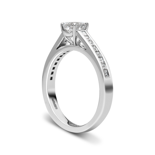 Asscher Cut Diamond Ring  0.55ct - Image 2