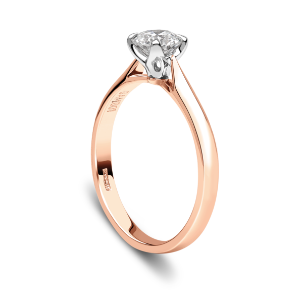 "Rose" 4 Claw Solitaire Diamond Ring - Image 6