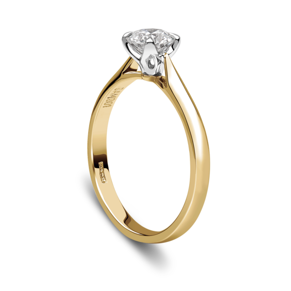"Rose" 4 Claw Solitaire Diamond Ring - Image 2