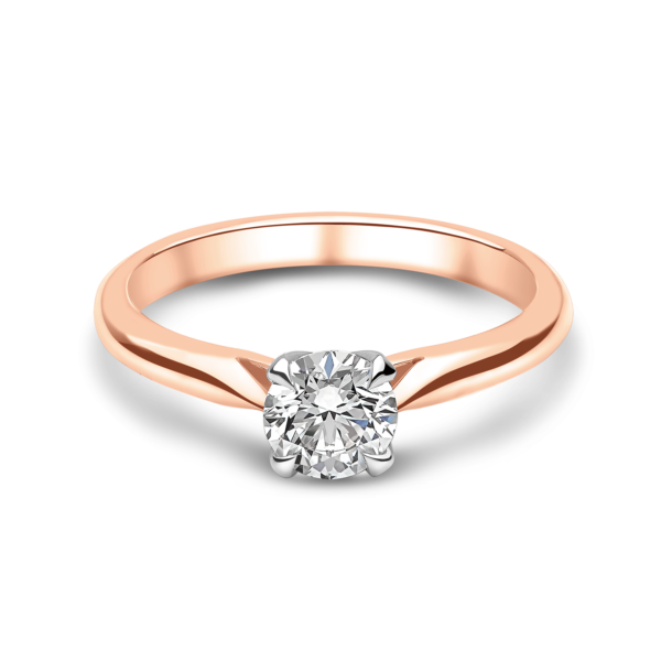 "Rose" 4 Claw Solitaire Diamond Ring - Image 5