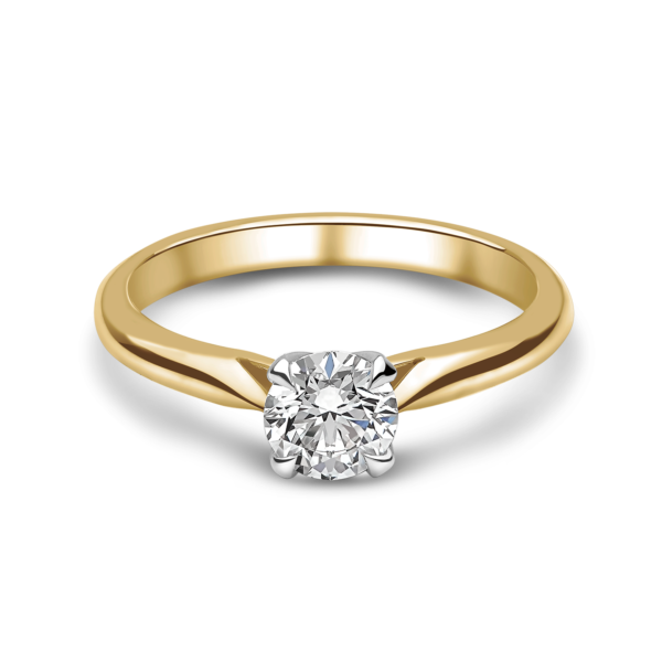 "Rose" 4 Claw Solitaire Diamond Ring
