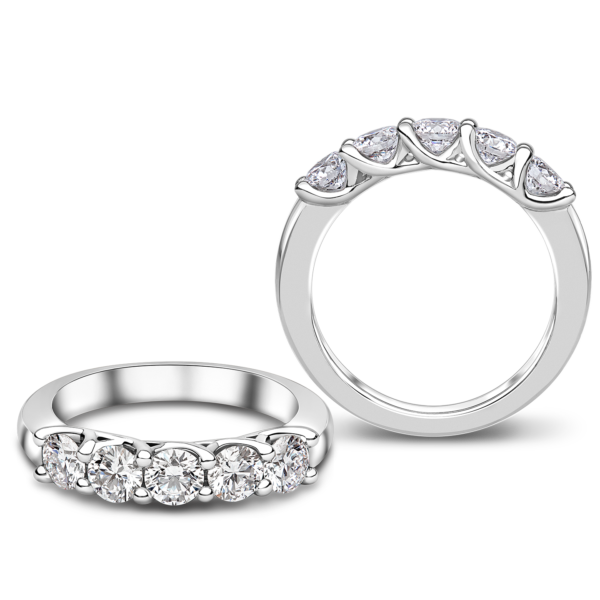 Ruby 5-Stone 'Severn' Eternity Ring - Image 4