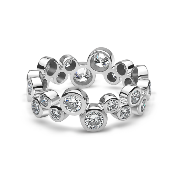 Diamond Bubble Eternity Ring - Image 3