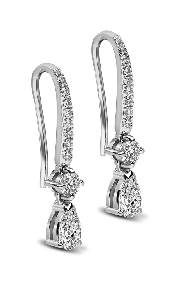Diamond Fancy Hoop Earrings