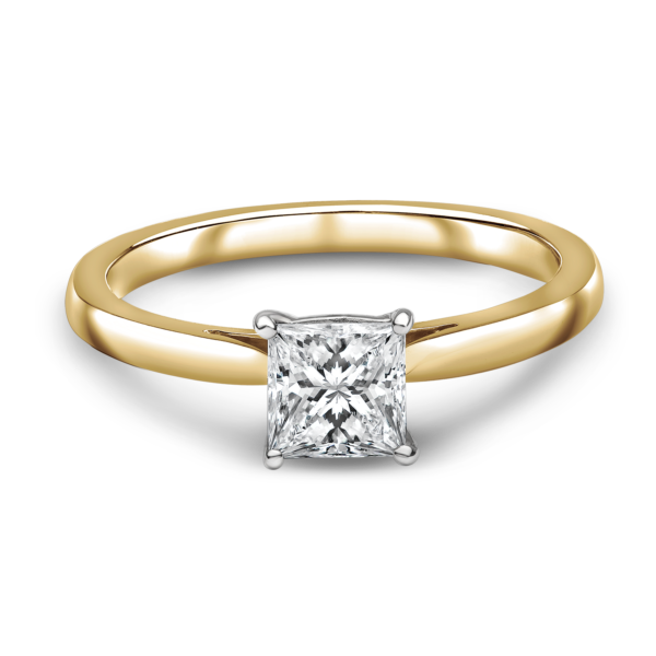 "Emilia" Princess Cut Diamond Solitaire Ring - Image 6