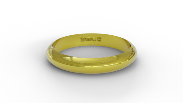 D-Shape Wedding Band - Image 4
