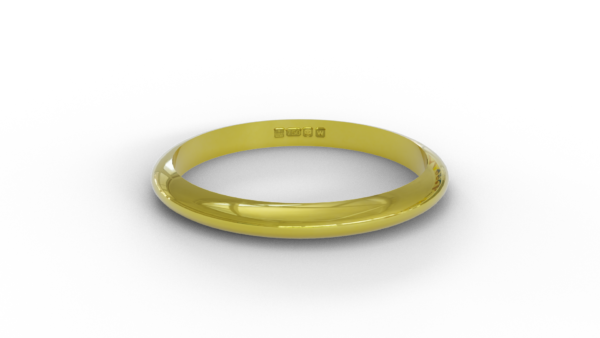 D-Shape Wedding Band - Image 5