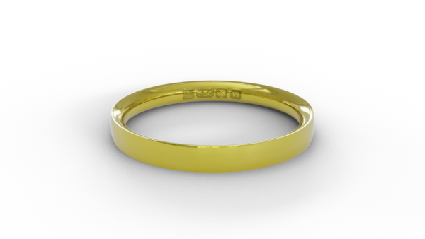 Flat Court Wedding Band - Image 5