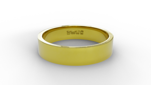 Flat Edged Wedding Band