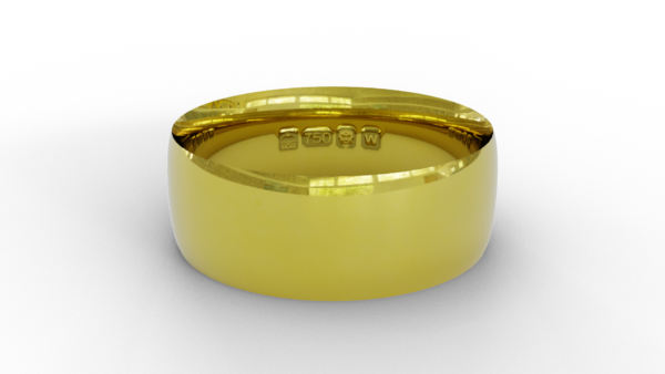 Court Shaped Wedding Band - Image 2